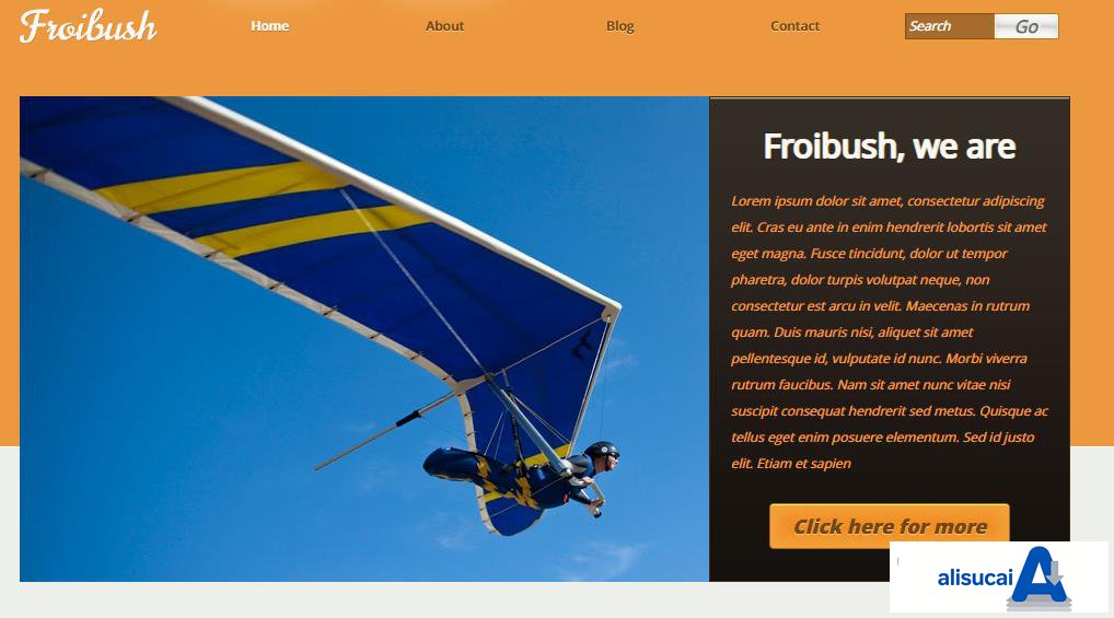 大图产品展示网页模板